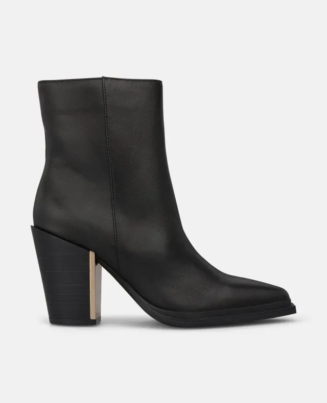 Alma en Pena I260785C bottines cuir noir animal 8,5 cm