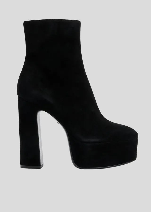 Lola Cruz Leste 120 bottines noires talon 12 cm