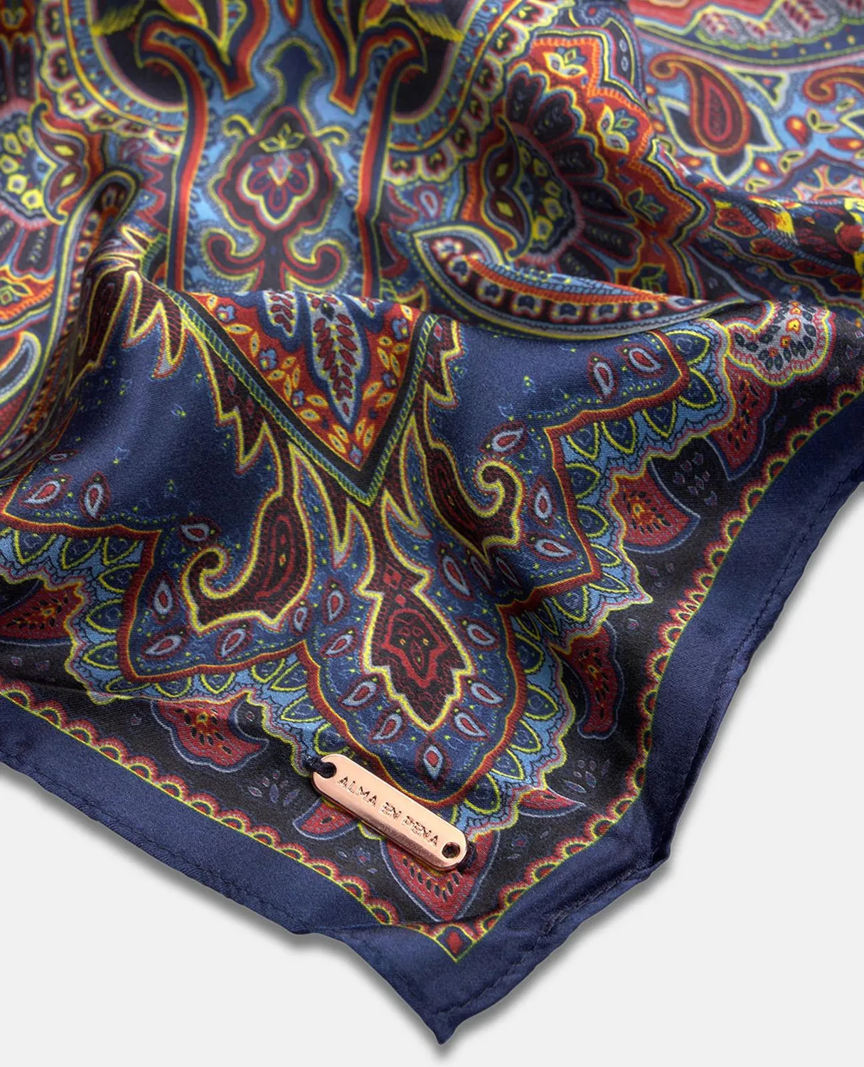 Alma en Pena I26AC002 foulard bleu marine polyester
