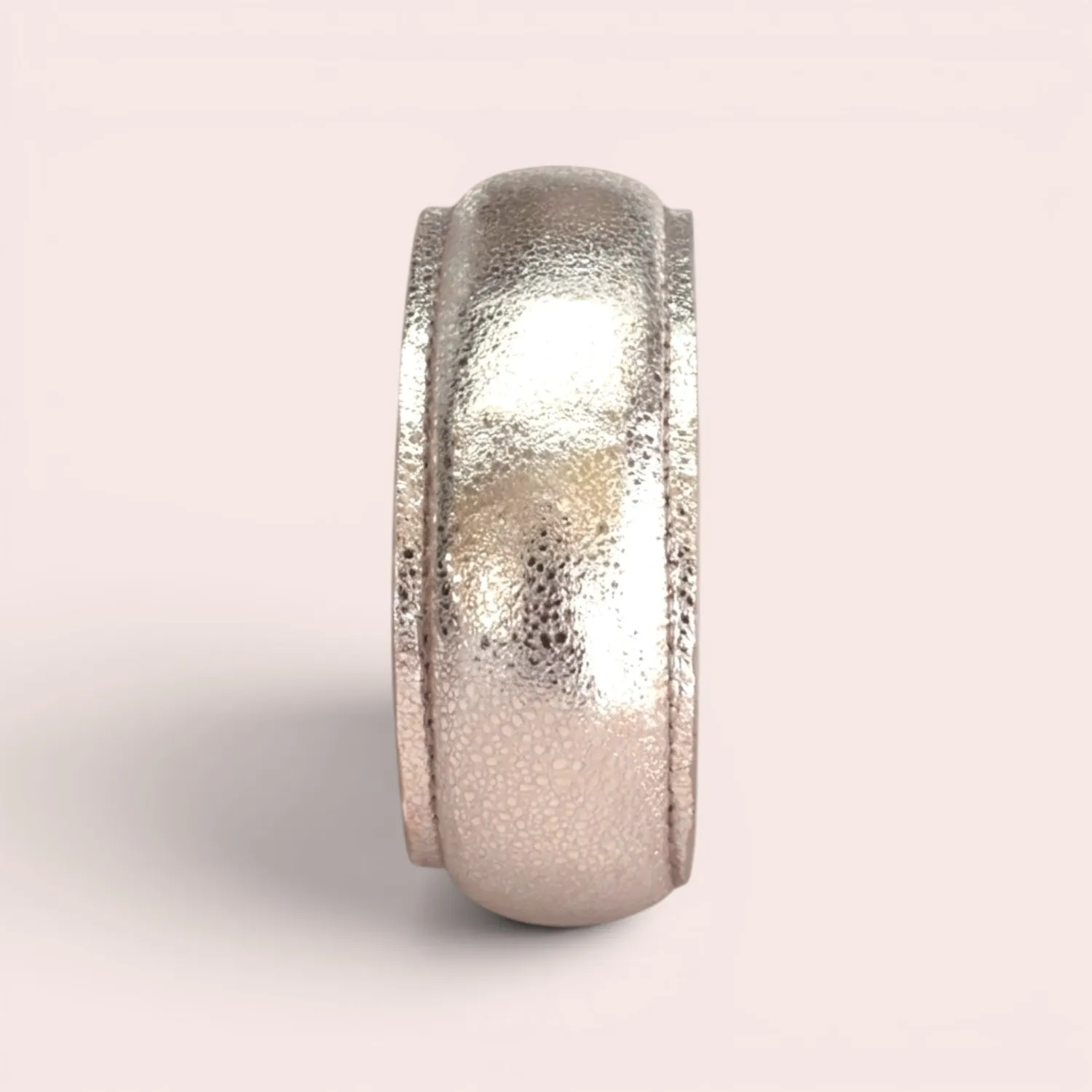 Karine Arabian DUA jonc cuir champagne taille unique