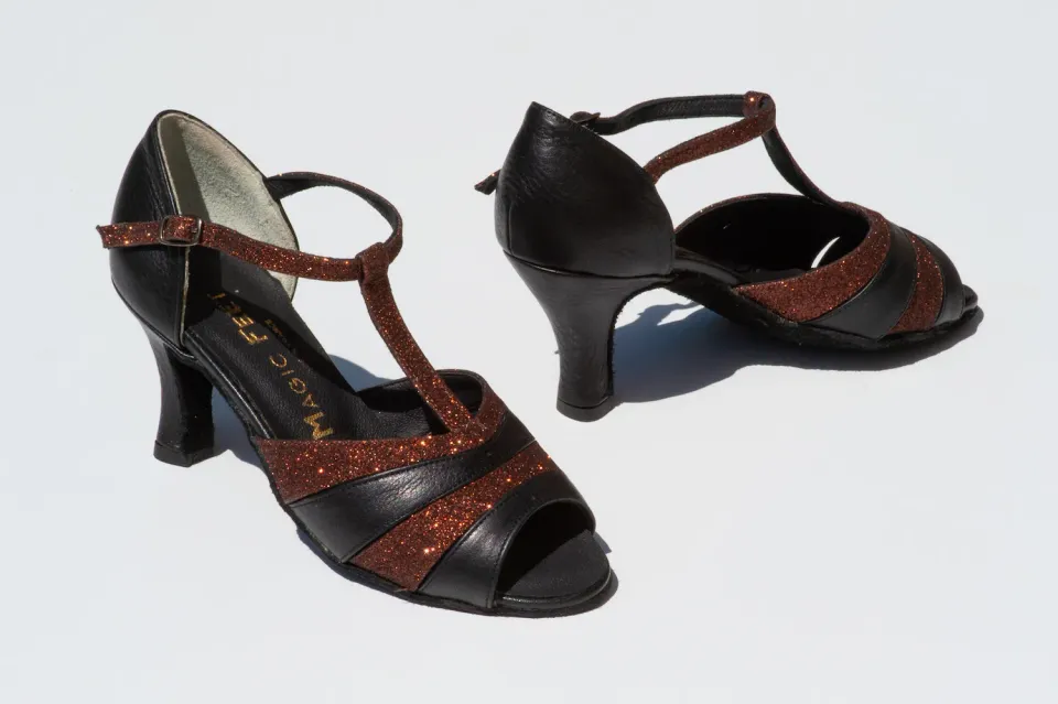 Magic Feet Emma escarpins de danse cuir parquet