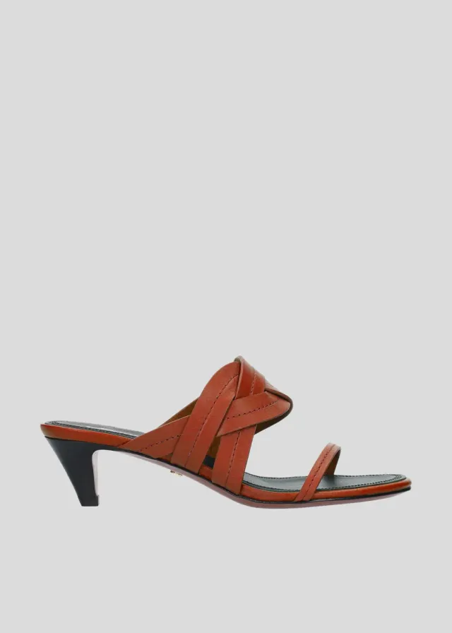 Lola Cruz Patrizia 45 mules terracotta