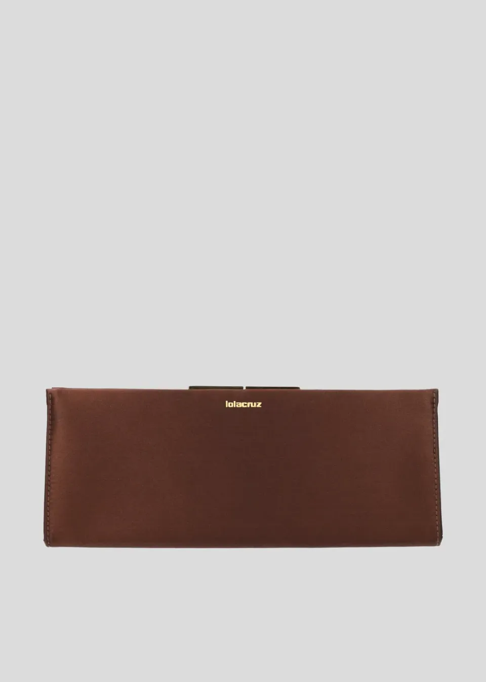 Lola Cruz Écla pochette soirée marron