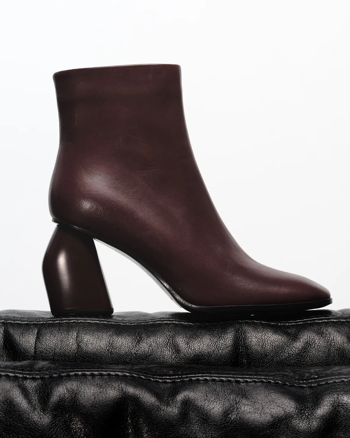 Mi/Mai Rams bottines bordeaux bout carré talon haut