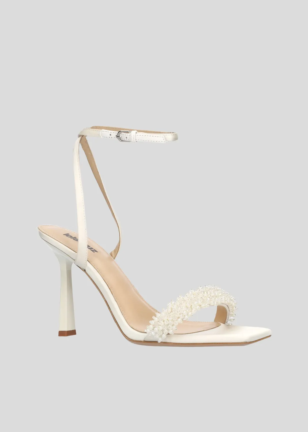 Lola Cruz Martina 95 sandales à talon blanc