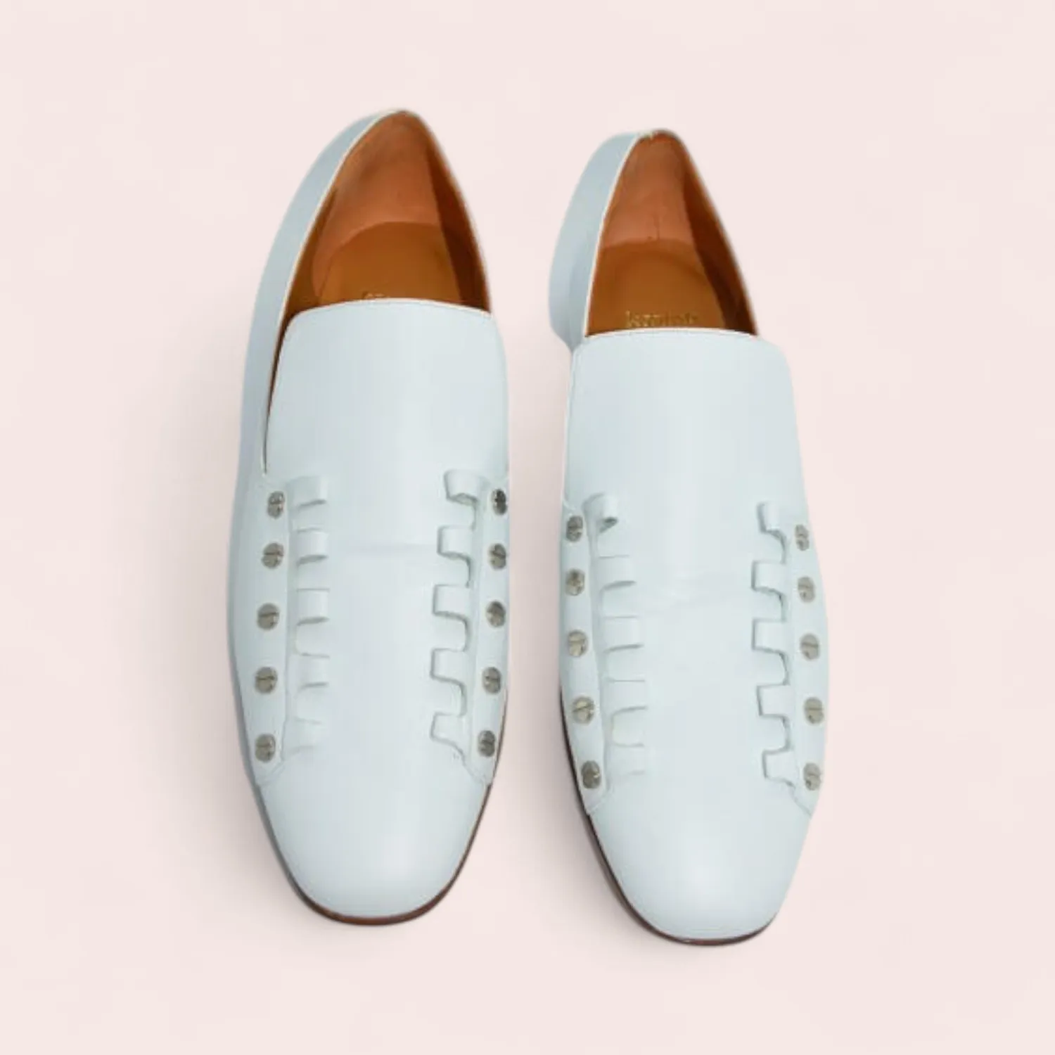 Karine Arabian LESLIE derby cuir blanc 37 pointe rock