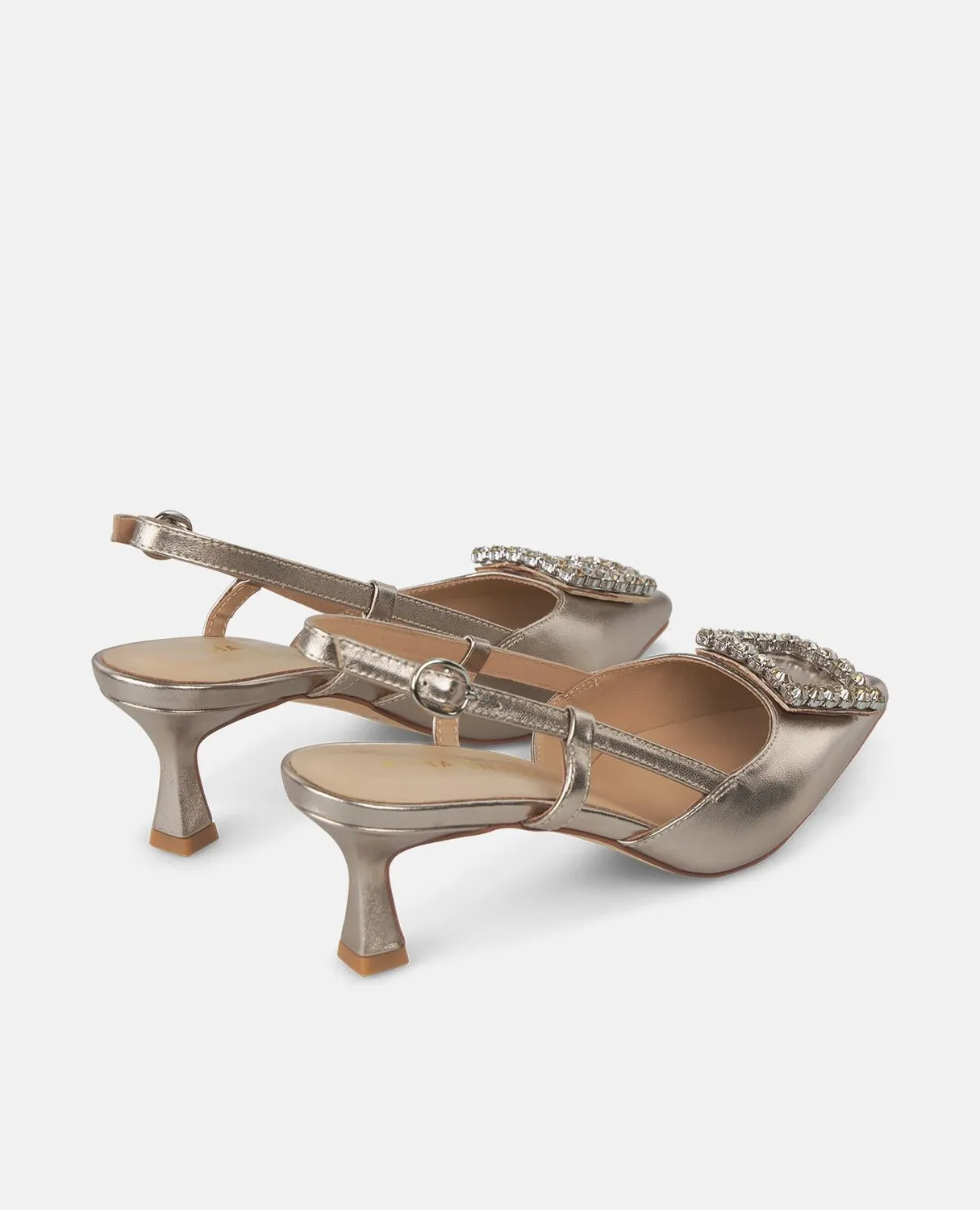 Alma en Pena V250658 escarpins bronze cuir talon 6 cm