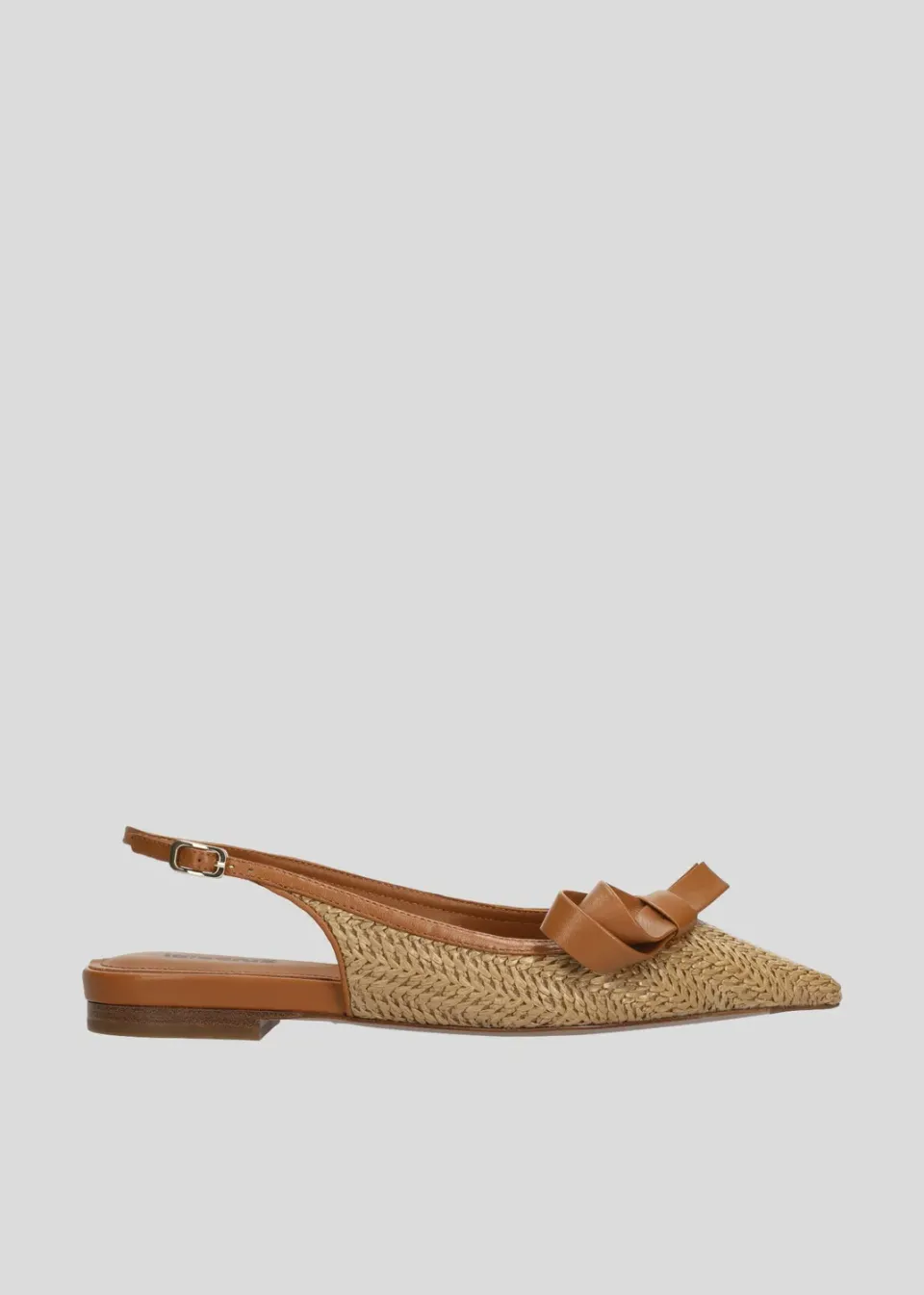 Lola Cruz Linda ballerines cuir camel
