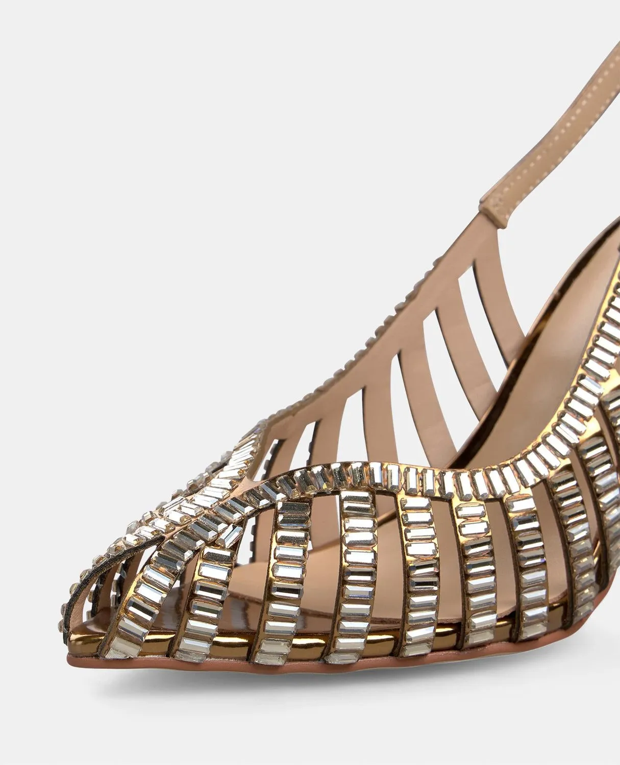 Alma en Pena V250622 escarpins bronze cristal 9 cm