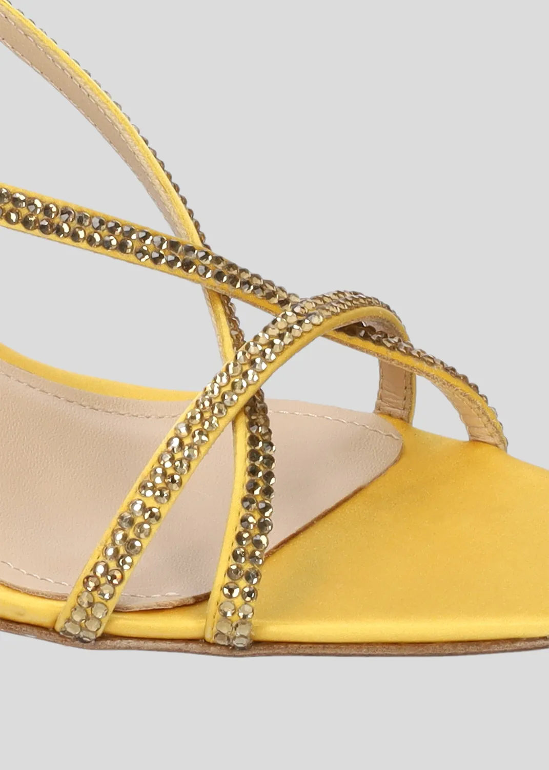 Lola Cruz Liberty 55 sandales jaune talon 5,5 cm