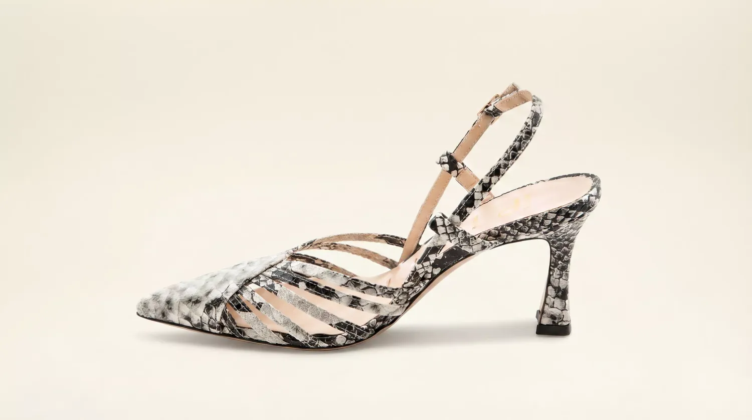 Matteo Pitti Penny slingback python talon aiguille