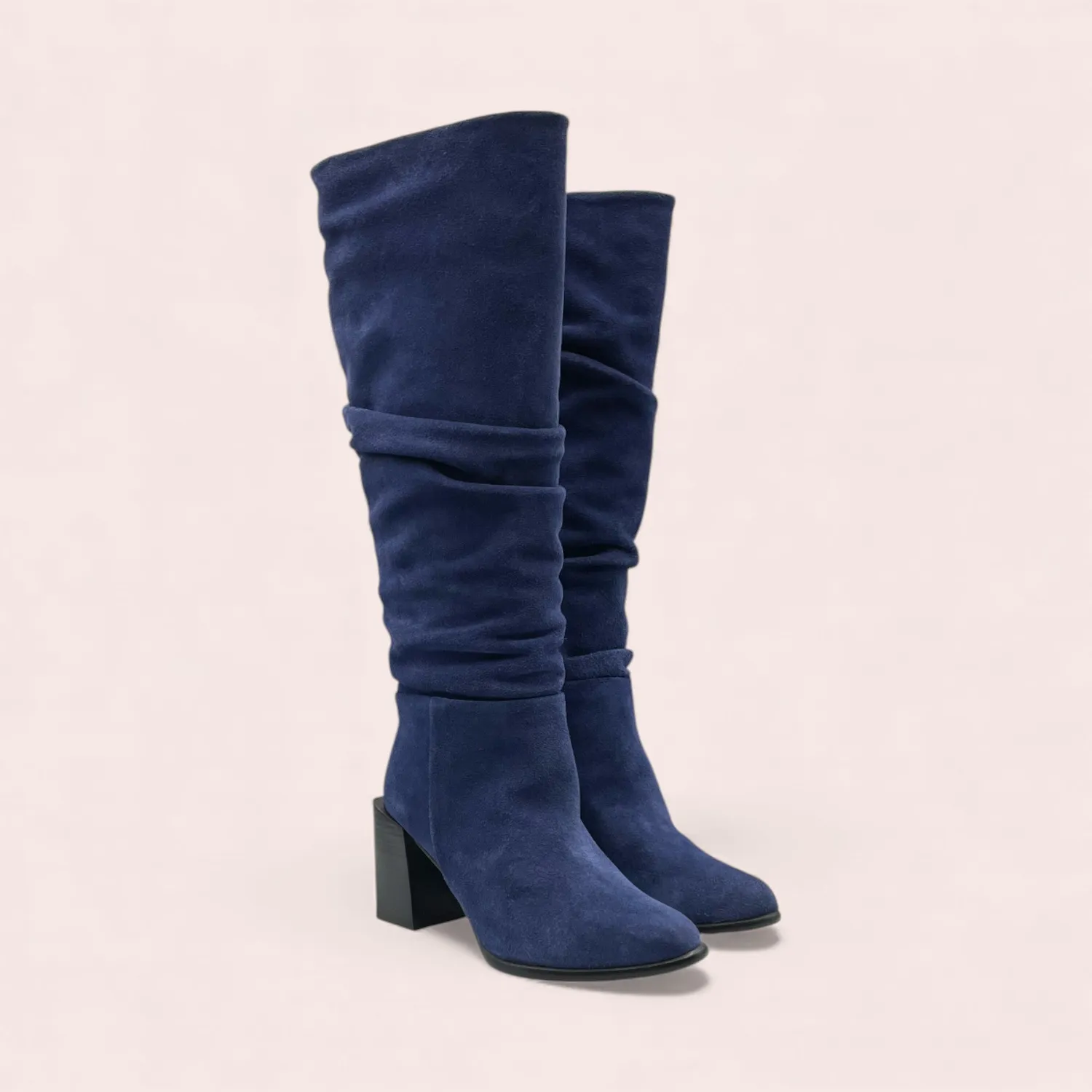 Karine Arabian Inverness botte cuir bleu pointure 36,5