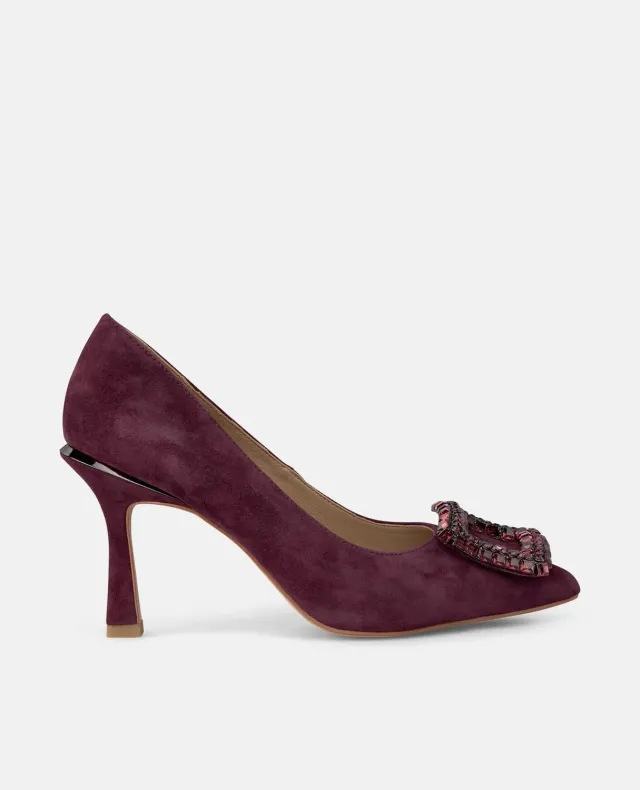 Alma en Pena I250401 escarpins bordeaux cuir talon 9 cm