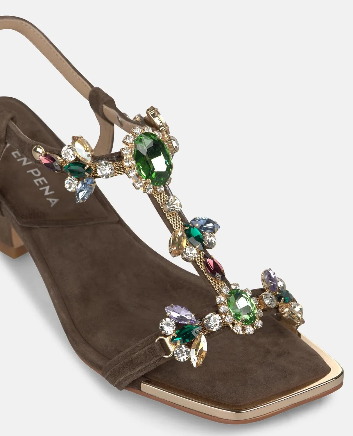 Alma en Pena V263281 sandale marron cuir talon 5 cm