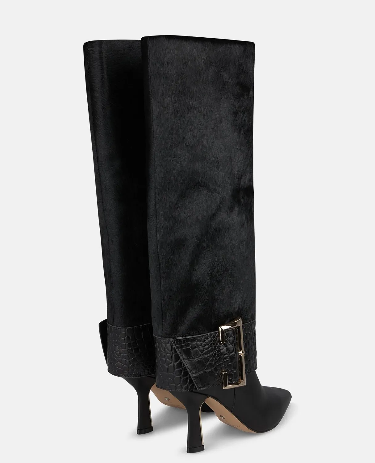 Alma en Pena I260405 bottes cuir noires 8,5 cm