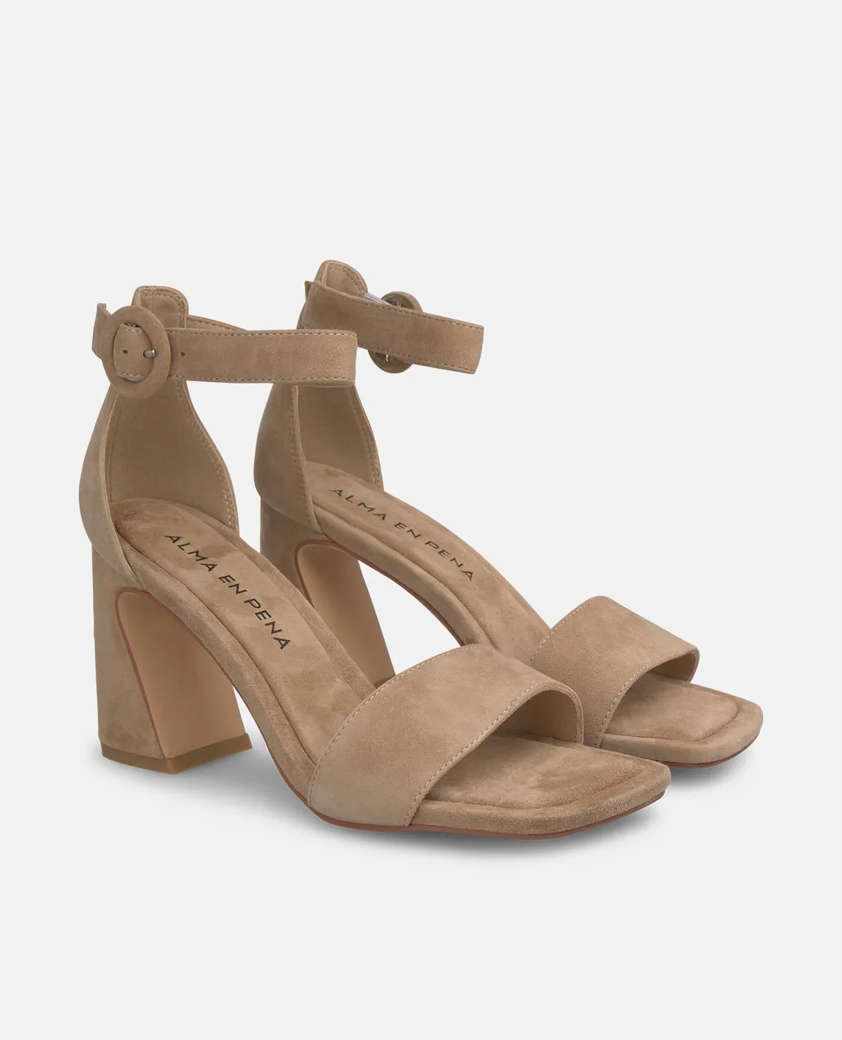 Alma en Pena I250096 sandales camel cuir talon 8,3 cm
