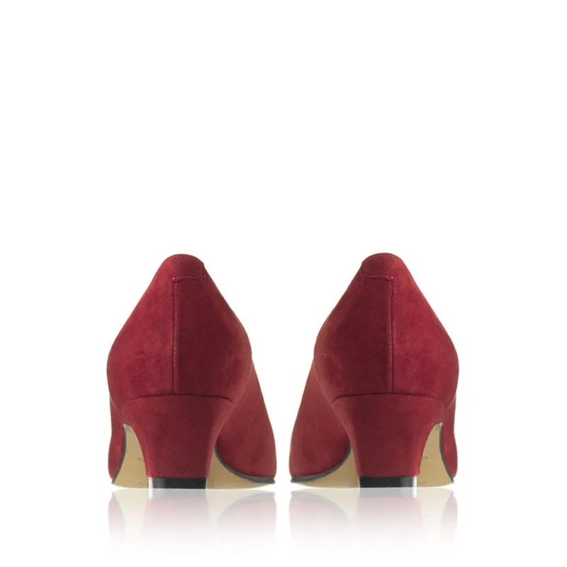 Bégum Paris Vénus escarpin carmin talon 4 cm boucle