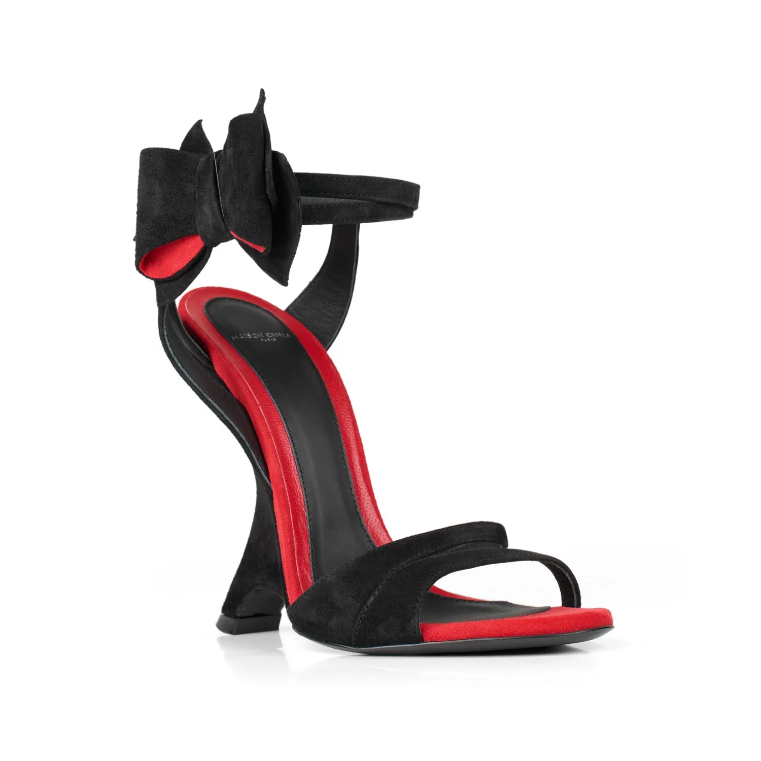 Maison Ernest Angelic 120 sandales velours noir