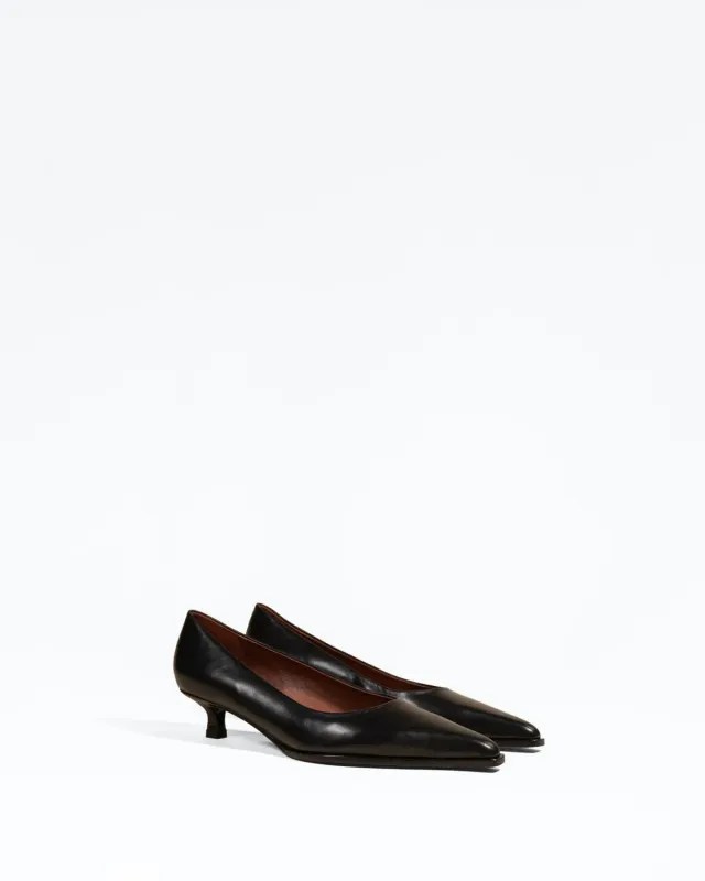 Mi/Mai Ray Black escarpins cuir noir bout pointu