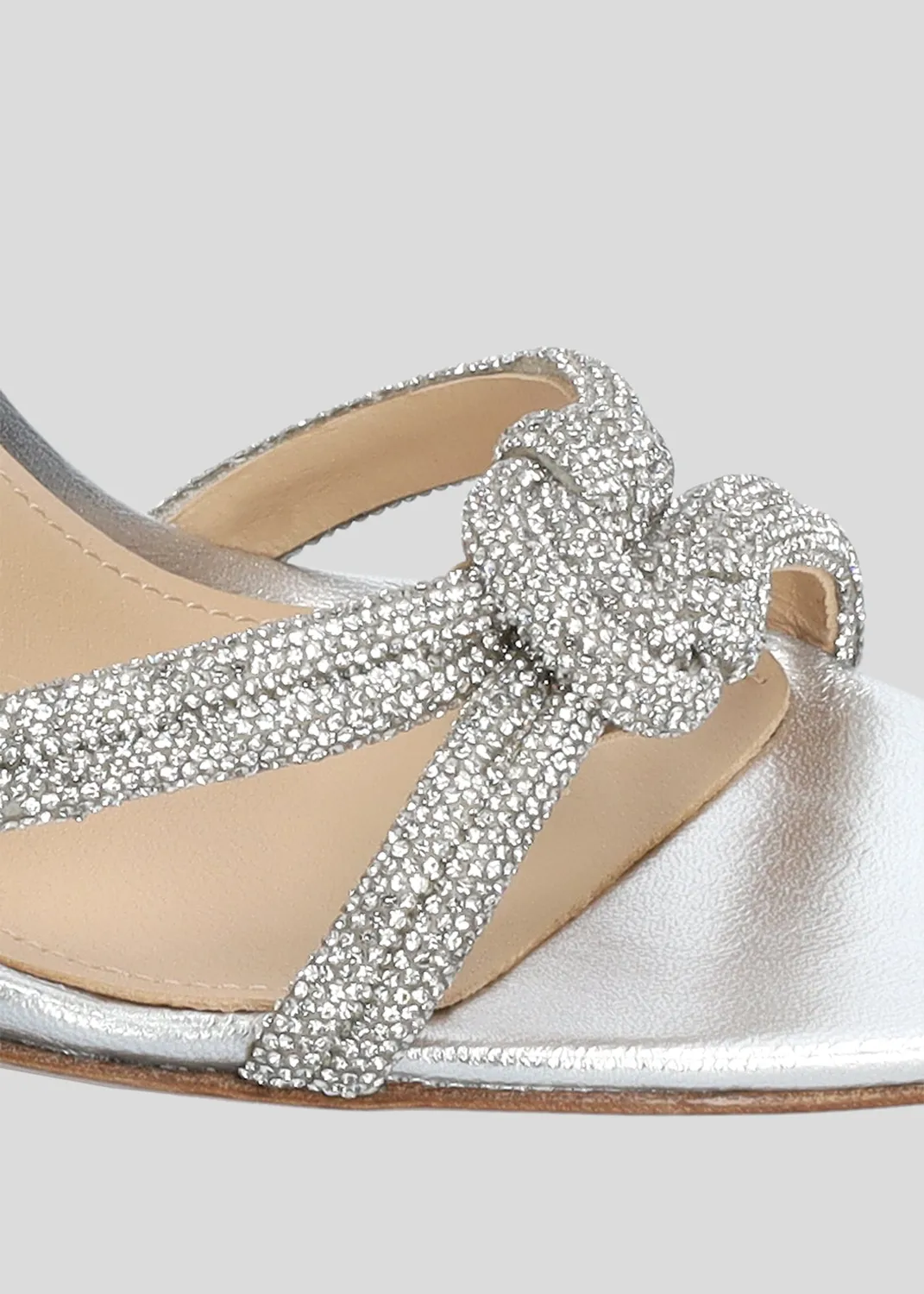 Lola Cruz Alice mule argenté