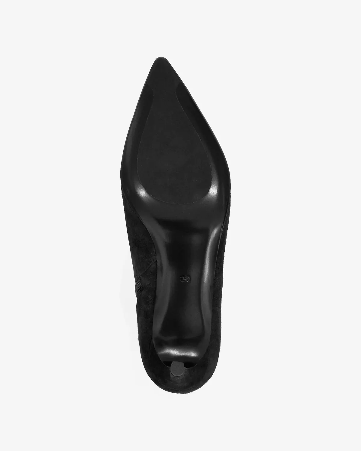 Mi/Mai Noura Black Suede bottines daim noir talon 8 cm