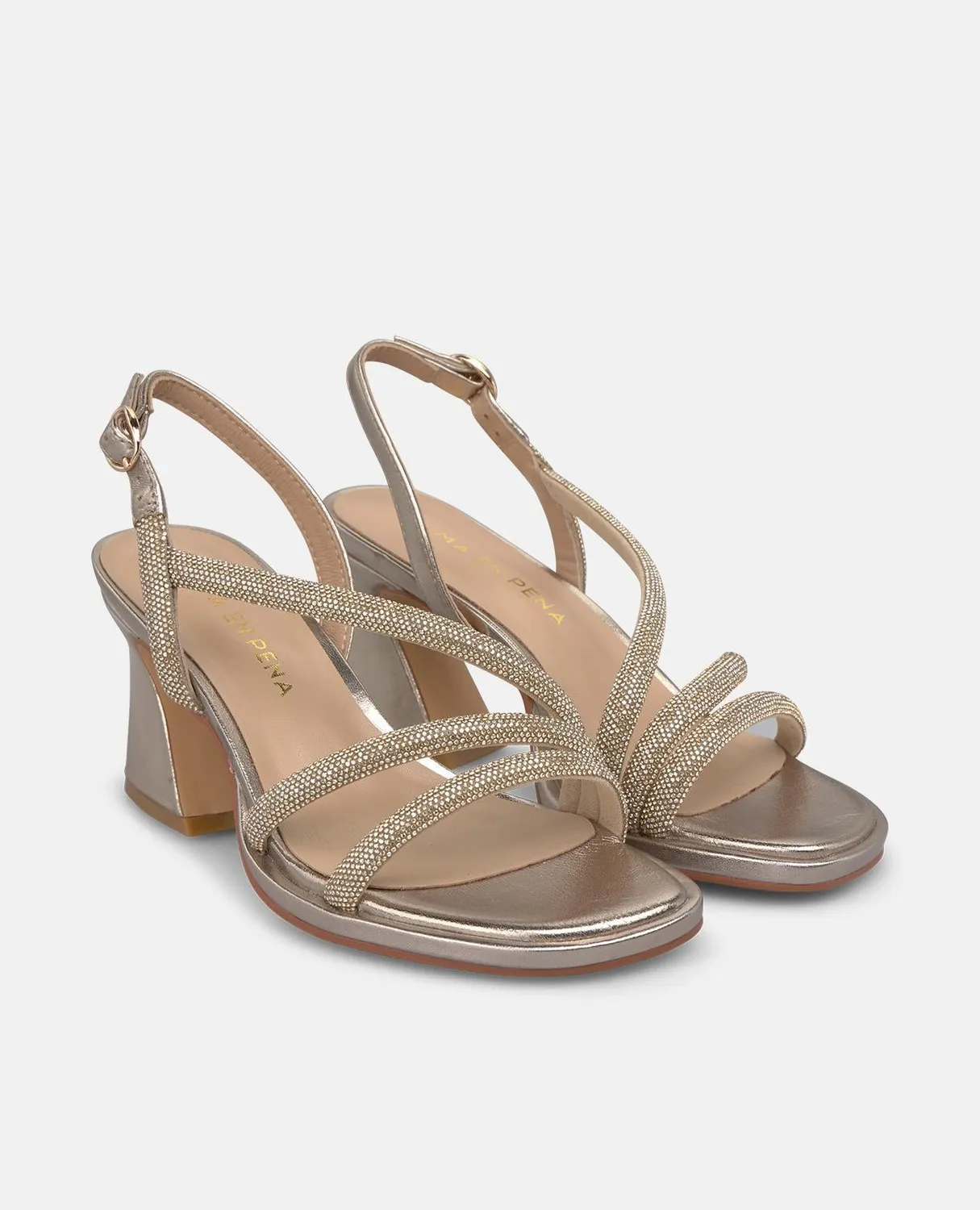 Alma en Pena V262400 sandales bronze talon 8,5 cm