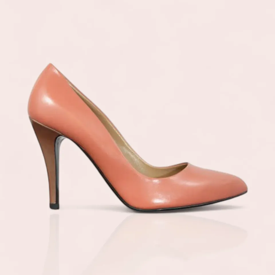 Karine Arabian PUMP escarpins pêche 37.5 cuir