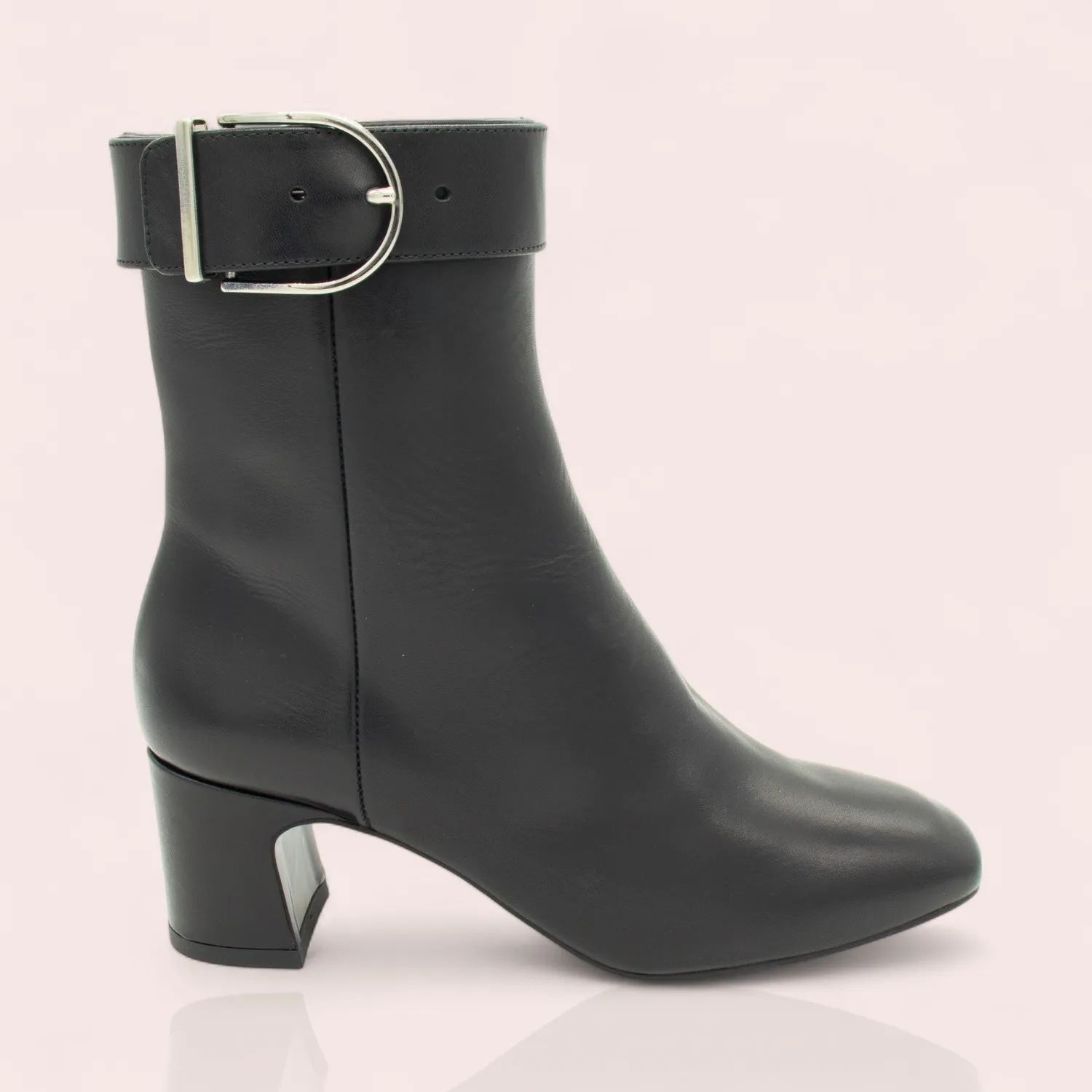 Karine Arabian Mathilde bottine camel cuir talon 50mm