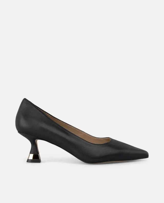 Alma en Pena I250516 escarpins cuir noir talon 6 cm