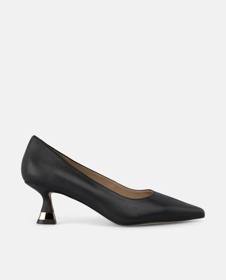 Alma en Pena I250516 escarpins cuir noir talon 6 cm