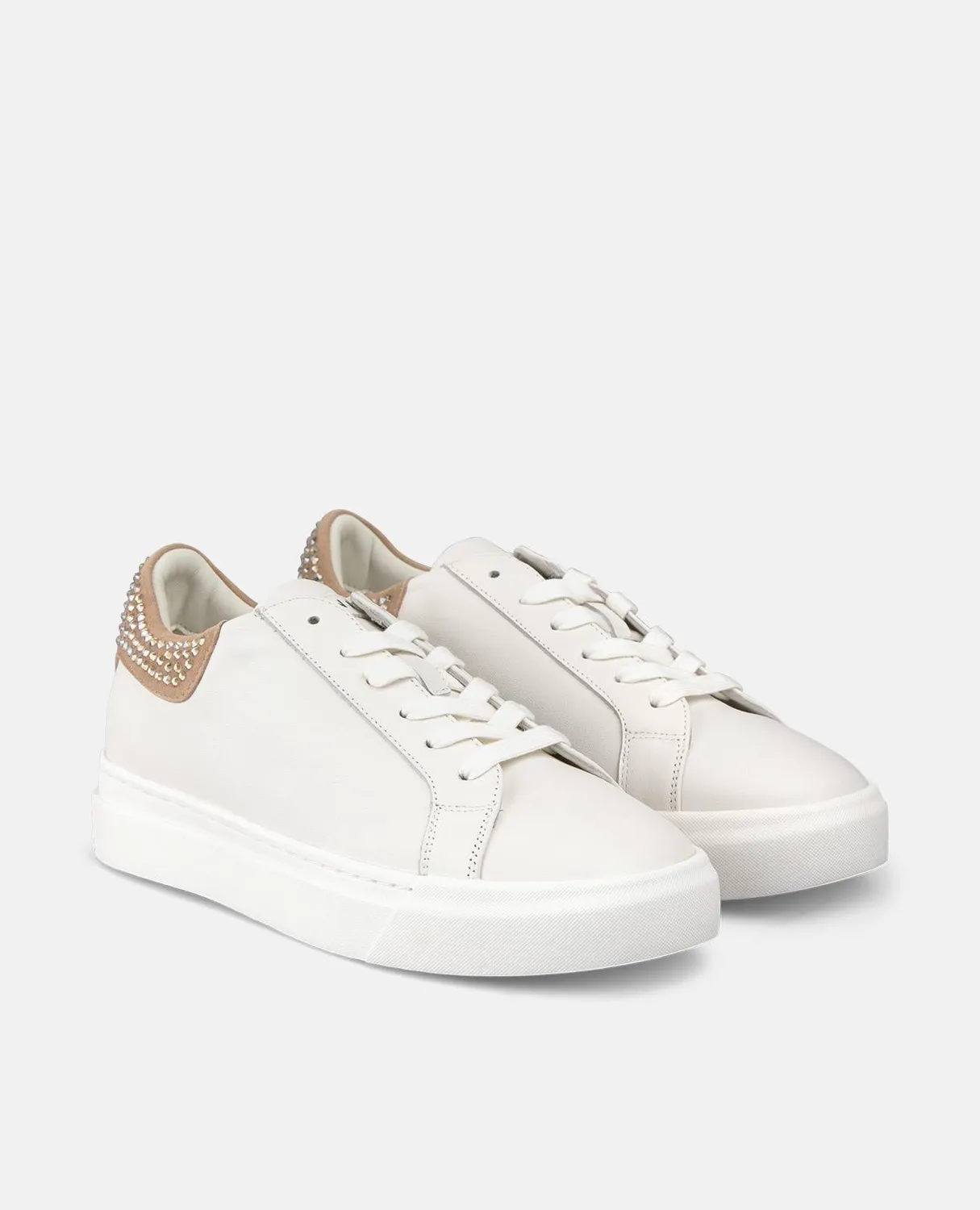 Alma en Pena I251553 sneakers sable cuir strass