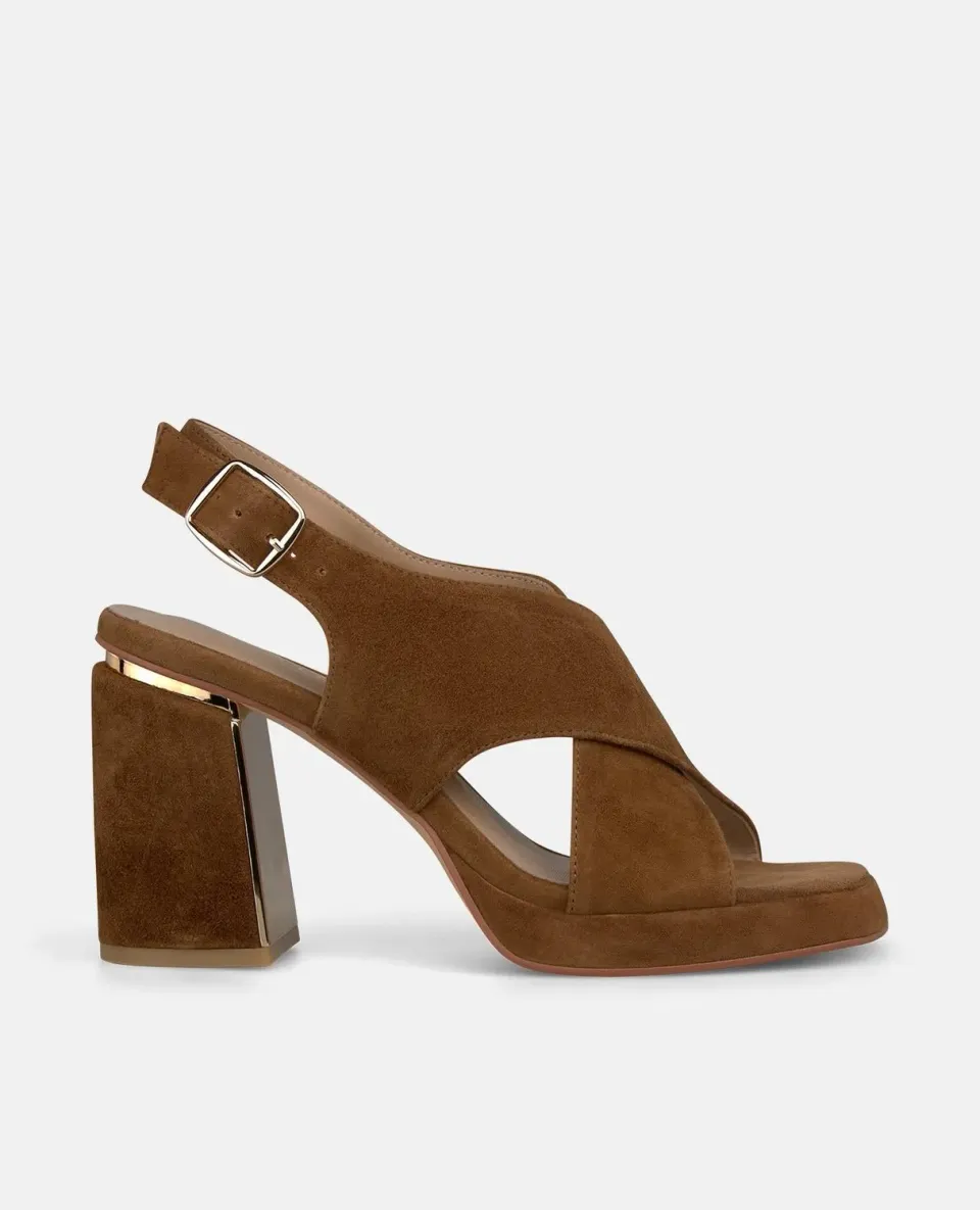 Alma en Pena V262654 sandales talon 8,5 cm caramel cuir
