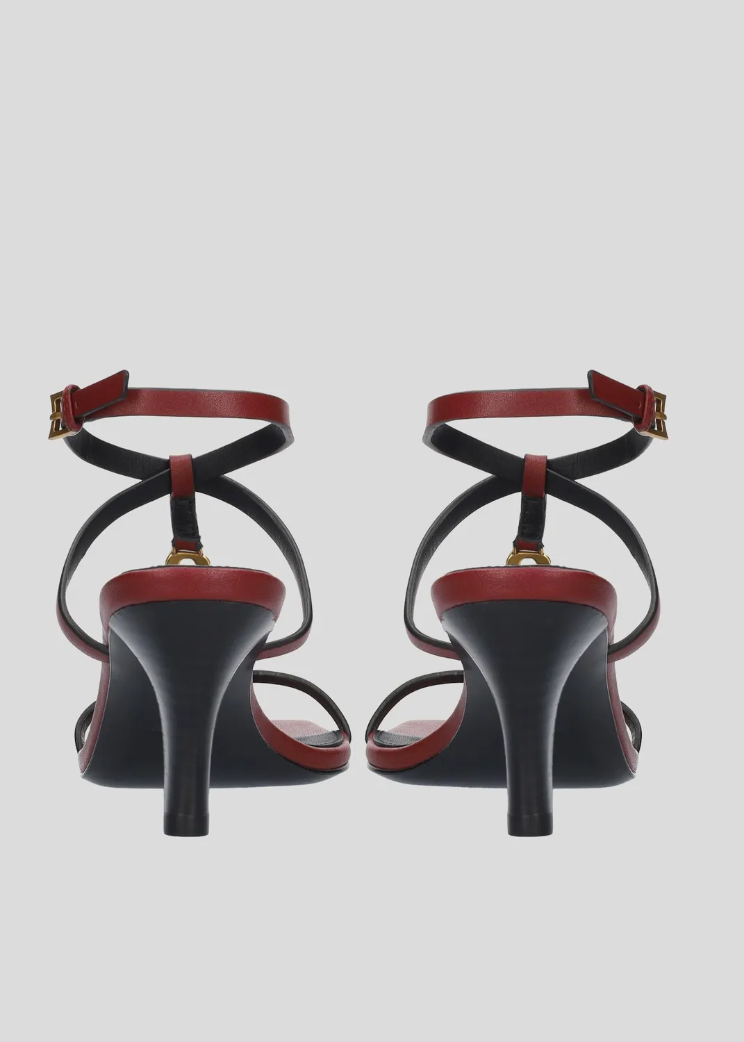Lola Cruz Capri 75 sandales bordeaux talon 7,5 cm