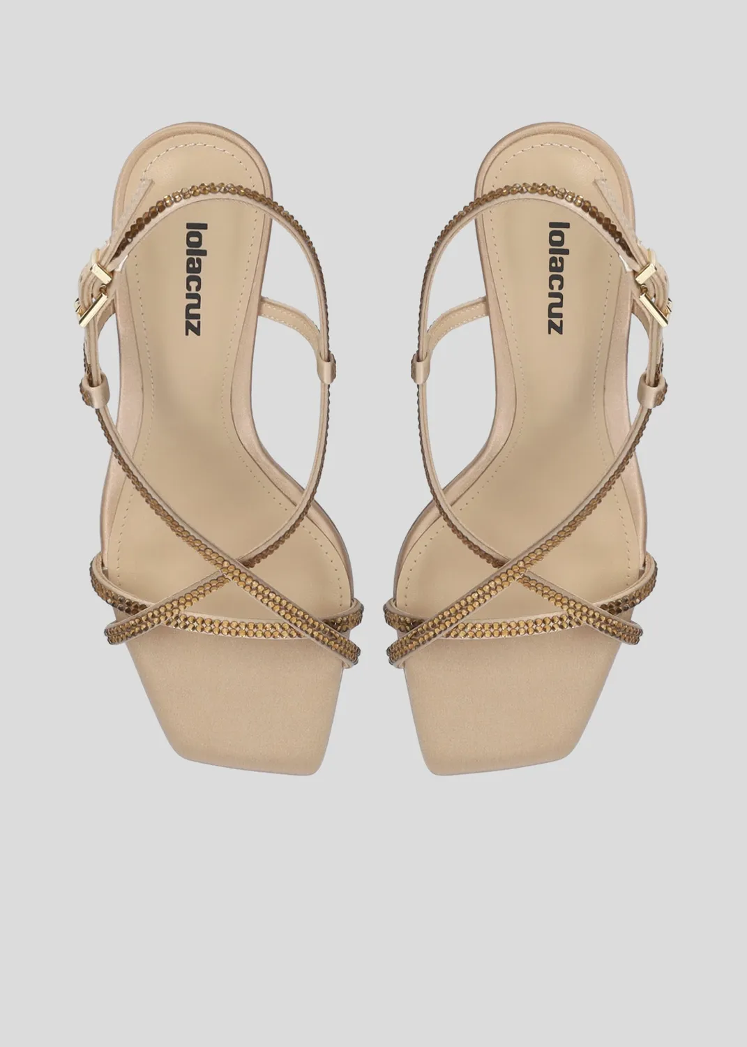 Lola Cruz Liberty sandales 85 nude talon 8,5 cm