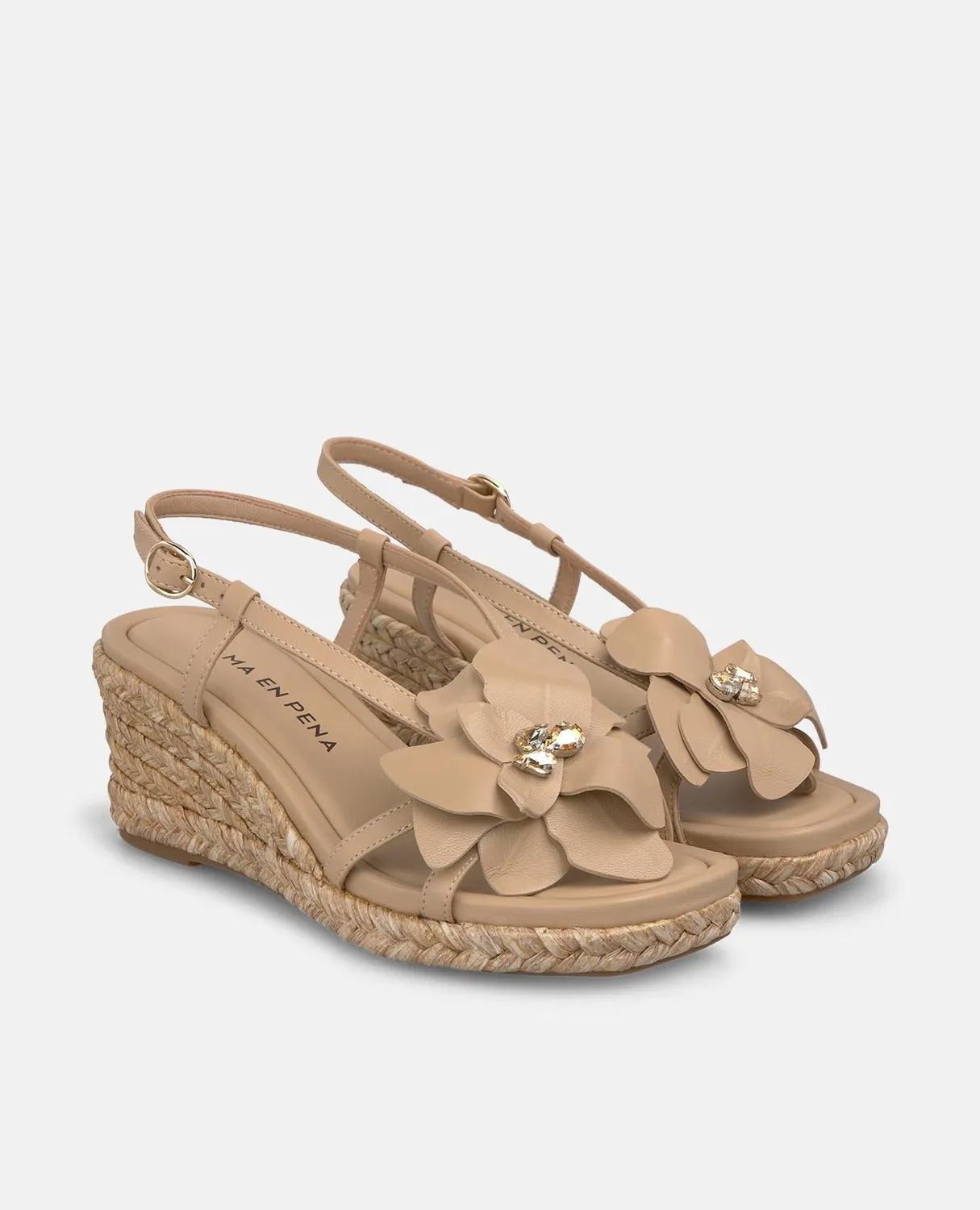Alma en Pena V266751 sandales compensees beige talon 7 cm