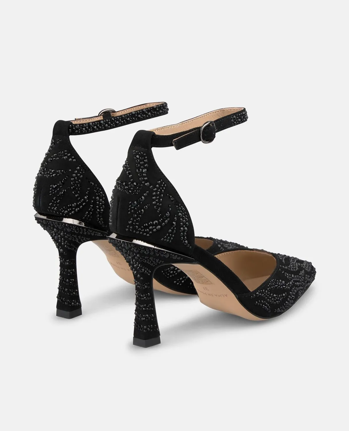 Alma en Pena I250409 escarpins noirs cuir 9 cm
