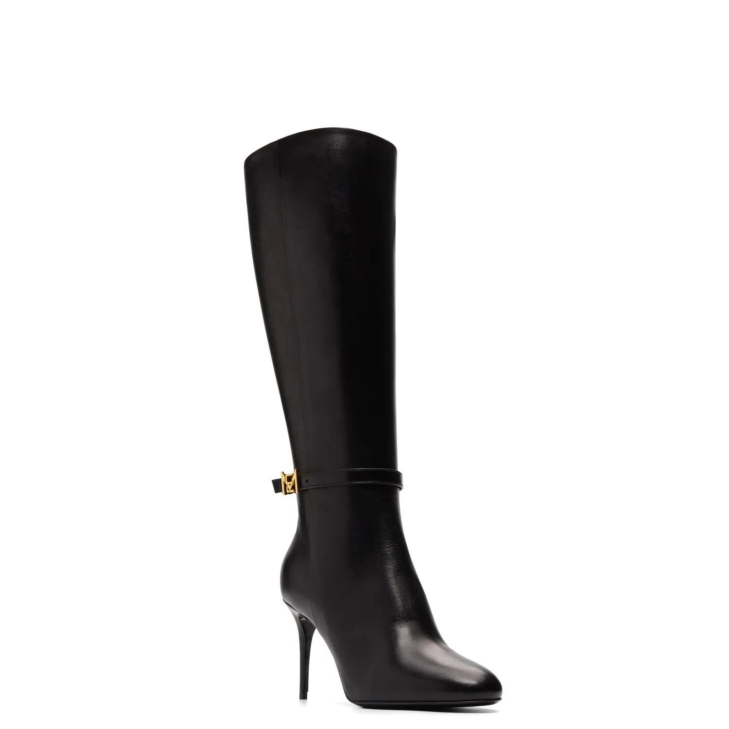 Maison Ernest Opera 85 bottes noir cuir mat talon 8,5 cm
