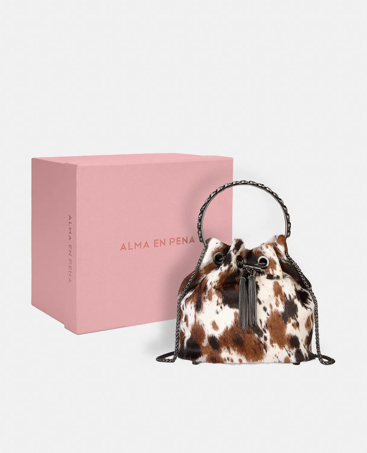 Alma en Pena BG110 sac bombonera multicolore cuir