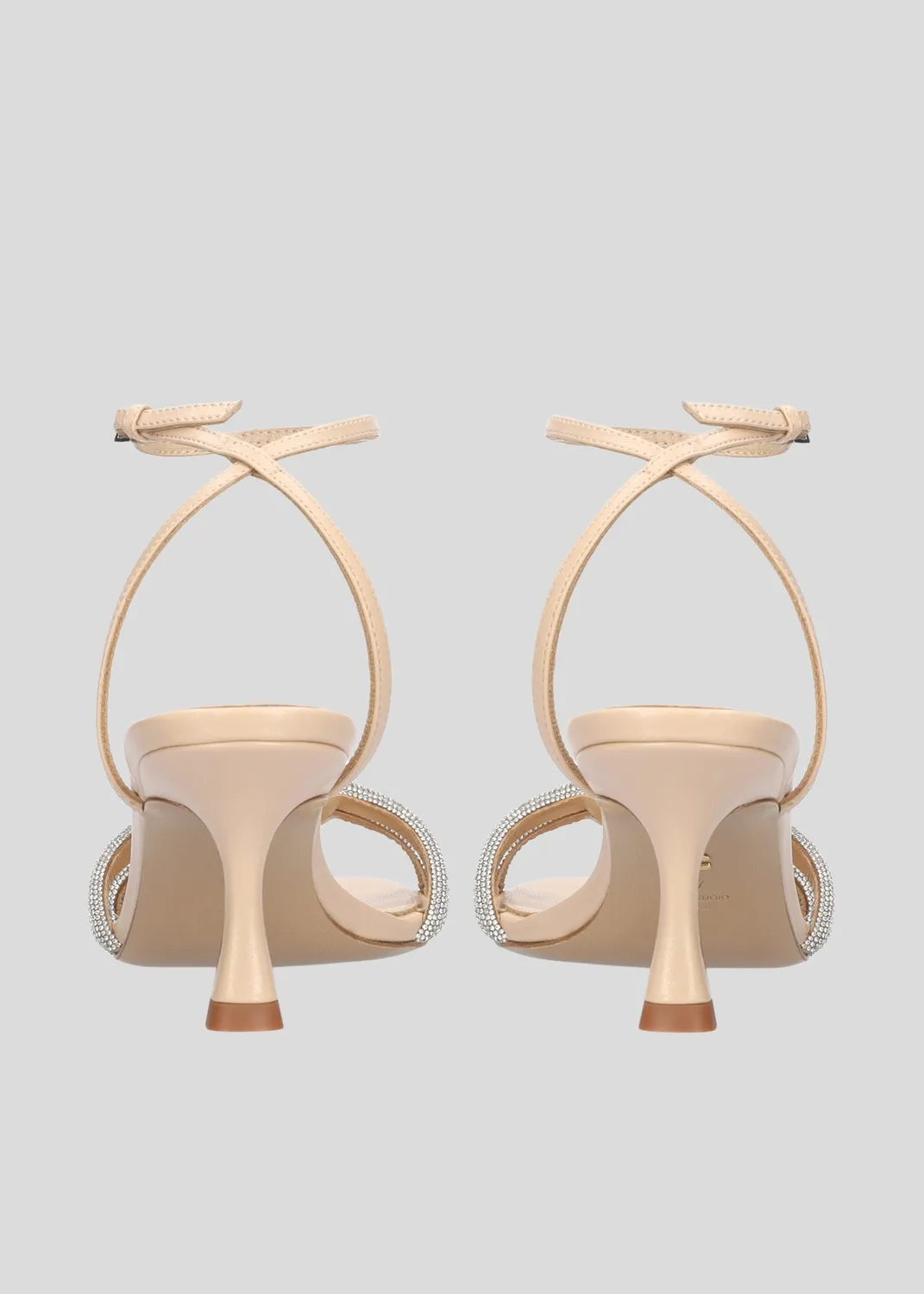 Lola Cruz Alice Sandal 65 sandales beige talon 6,5 cm
