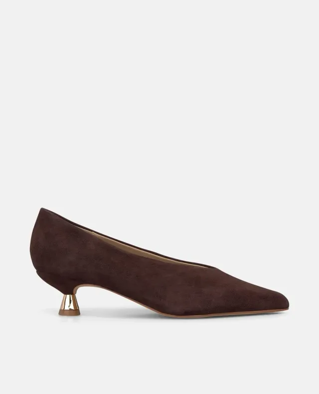 Alma en Pena I260200 escarpins daim marron talon 4 cm