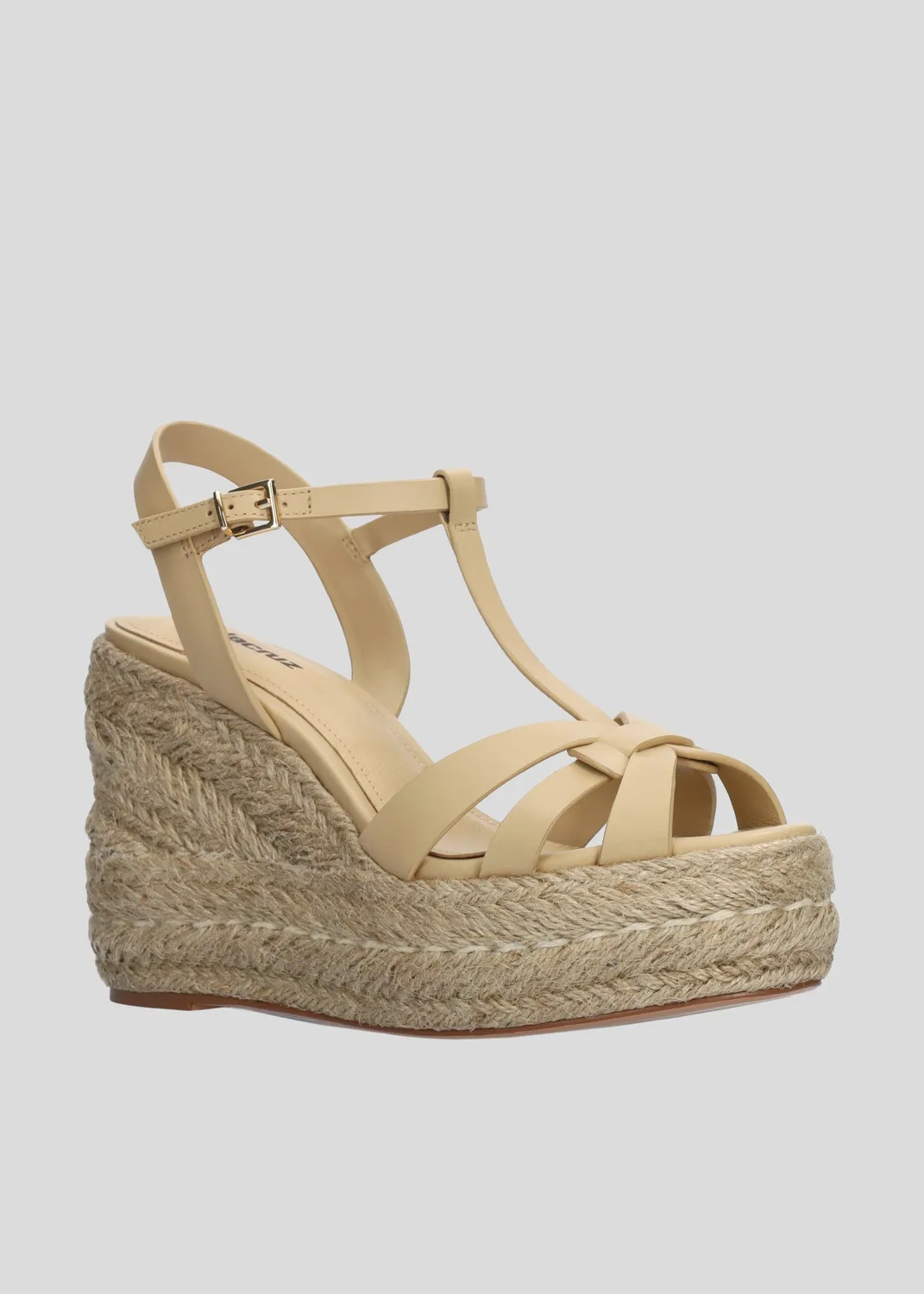 Lola Cruz Emily sandales à talon beige cuir