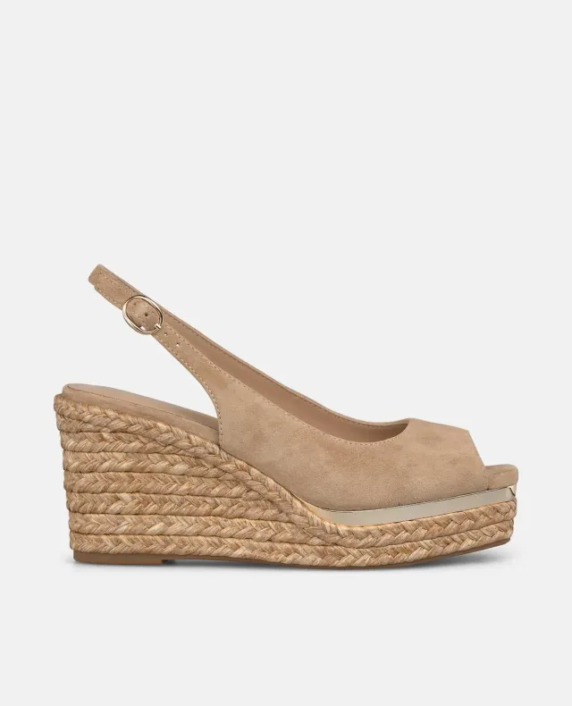 Alma en Pena V266000 compensées cuir sable 9,5 cm